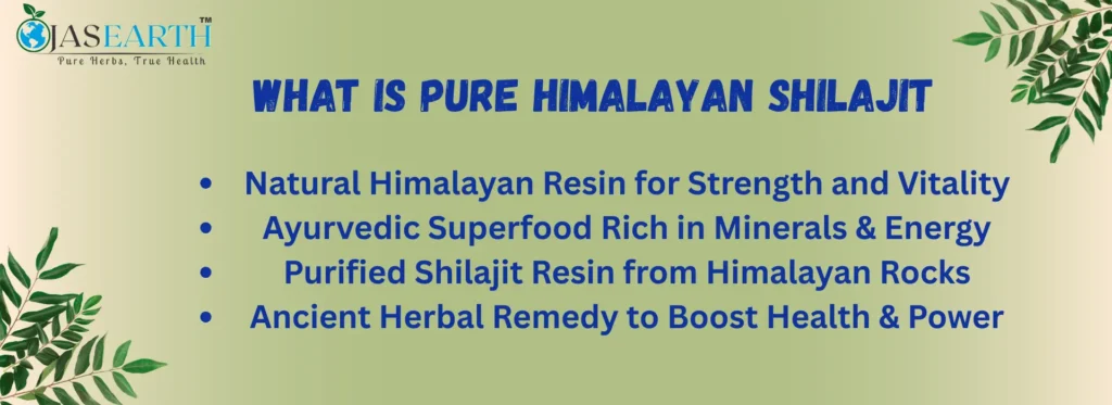 What Is Pure Himalayan Shilajit